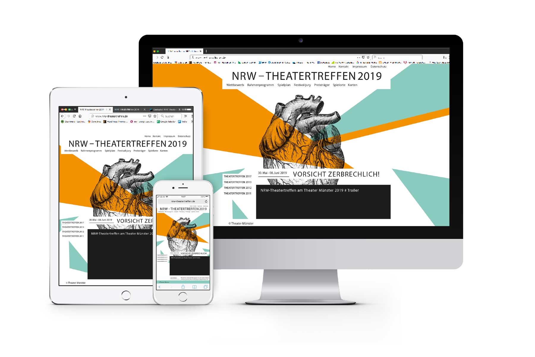 Theatertreffen NRW Responisve Web
